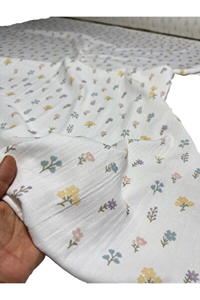 BURSA KUMAŞTAN 140 Двуслоен печатен двуслоен 100% памучен муслин кимоно, рокл...