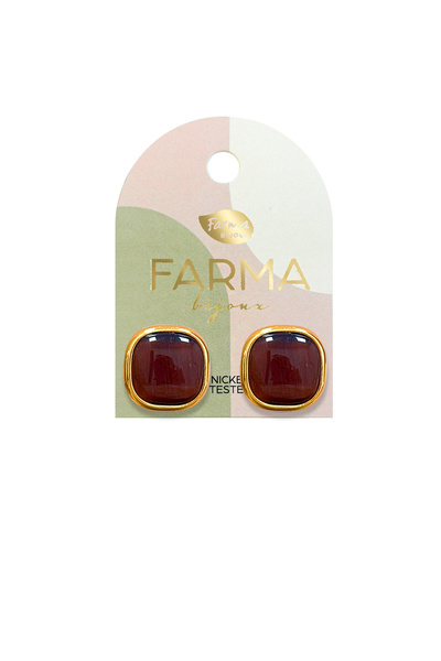 Farma Bijoux Pharma Bijou 16mm Medical Earring, 18K Gold Plated