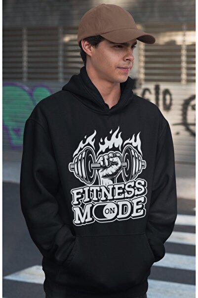 SEVBANO Fitness Mode on Bodybuilding Gym Printed Unisex Oversized Athlete Hoodie