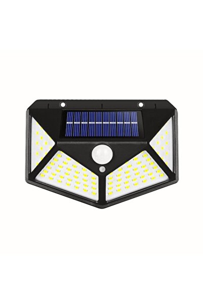 DAMUR Lampă solară de perete cu 100 LED-uri