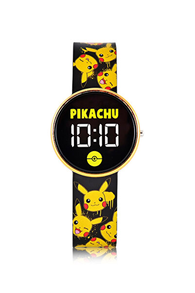 Filmaldım Pokemon Unisex Kids Led Watch Silicone Strap Round Case