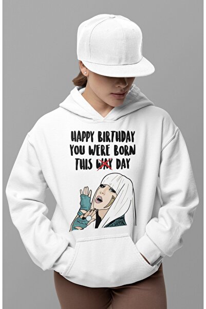 SEVBANO هودي بتصميم ليدي غاغا مطبوع للجنسين قصة فضفاضة سينغير هودي