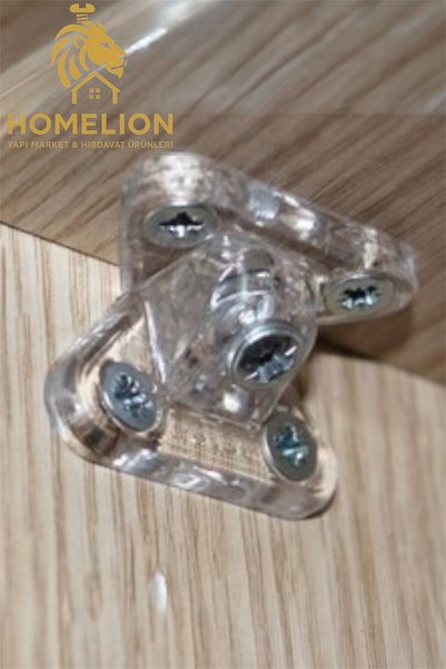 HOMELION 10 ADET Şeffaf Plastik Açılı T Bağlantı Elemanı | Çektirme Köşe Birleştirme Aparatı