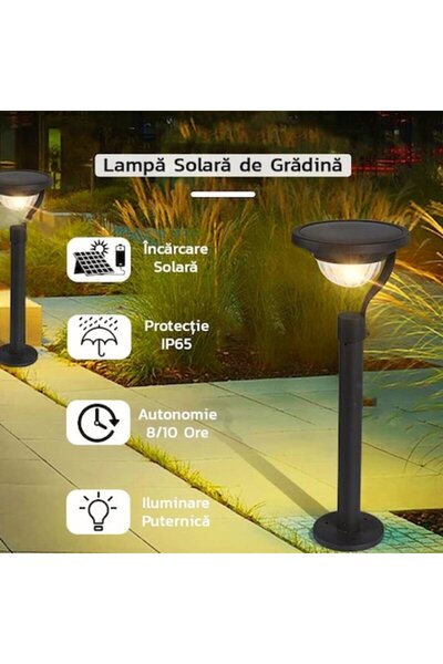 DAMUR Solar LED Lamp with 2 Mounting Modes