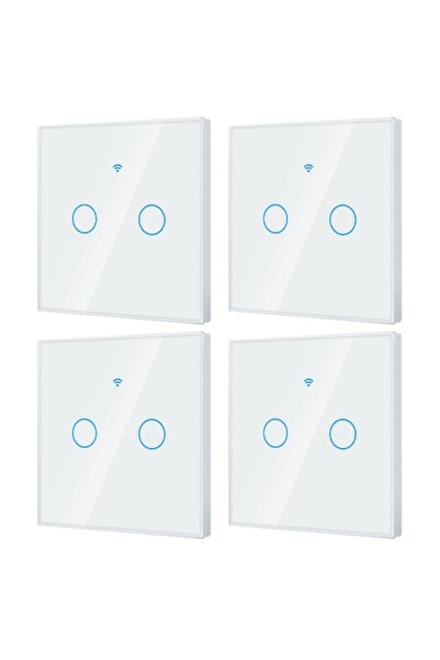 DAMUR Set of 4 Smart Touch Switch 2 Channels