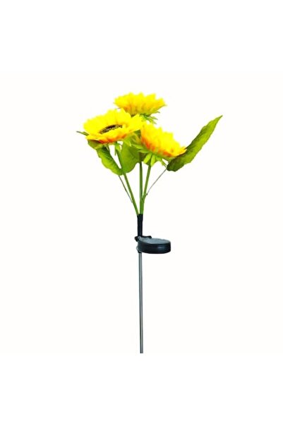 DAMUR Solar Garden Lamp LED Sunflower Type with 3 Flowers