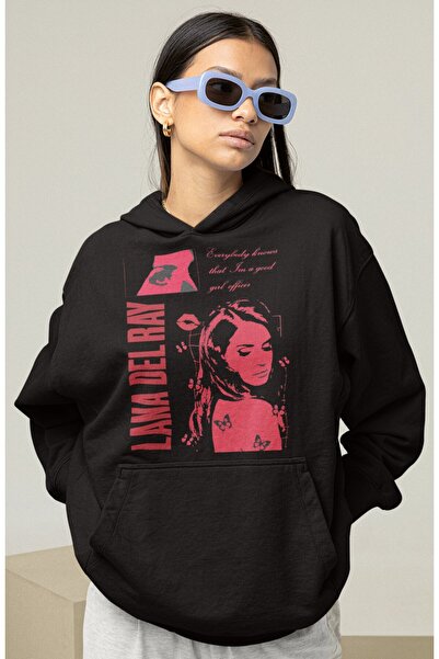 SEVBANO Σχεδιασμός Lana Del Ray με στάμπα Unisex Oversize Singer Hoodie