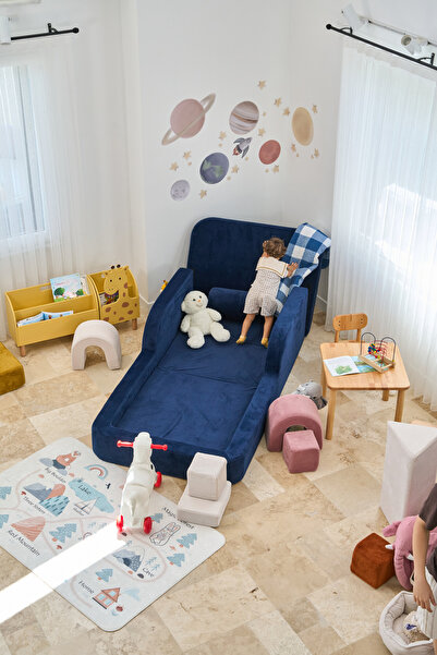 GOOD NİGHT Funbed Yeni Nesil Montessori Çocuk Yatağı & Oyun Alanı Yıkanabilir...