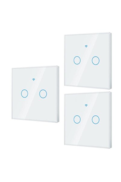 DAMUR Set of 3 Smart Touch Switch 2 Channels