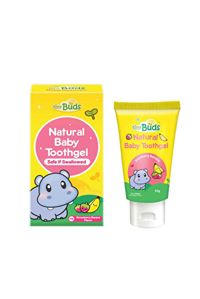 Tiny Buds معجون أسنان للأطفال - المرحلة الأولى - فراولة وموز