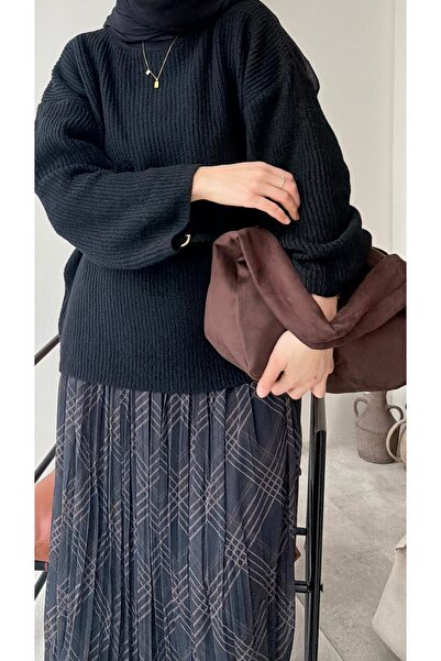 ZAINA BAGG Oven Büyük Boy Süet Omuz Çantası