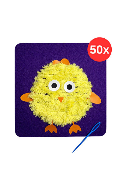 KİDOSE Çocuklar İçin Civciv Temalı Punch Nakış Seti | Anaokulu/Kreş Etkinlik ...