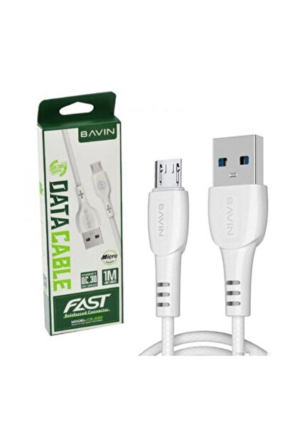 Bavin CB-222 Data Cable – 1M, Micro USB, Fast Charging 2.4A