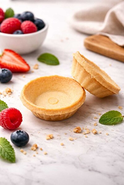 GenelTedarik Sade Mini Tartolet 50 Pieces – for Dessert Presentations