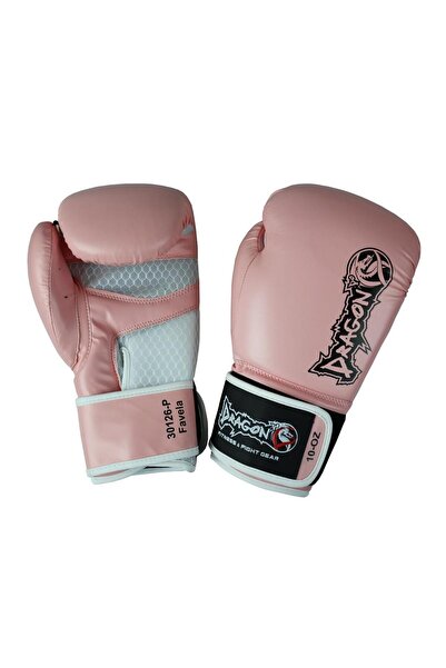 Dragondo Dragon Favela Pink Women's Boxing Gloves Kick Boxing Muay Thai Training Gloves + Carrying Bag Gift