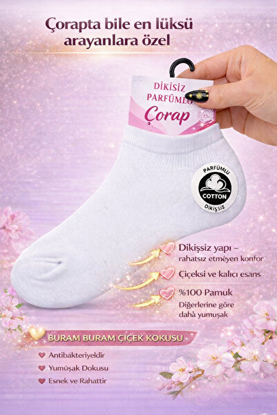 BRIDEIST WEDDING CO Women's Cotton Perfumed Socks | Low-Cut Socks |   Stitch-...