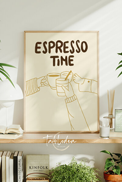 tablodea Pinterest Espresso Time Coffee Corner Table Poster minimalist înrăma...