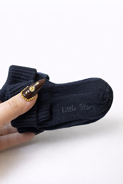 BRIDEIST WEDDING CO Baby Socks Rib Textured Cotton Daily Baby Socks Set of 3 ...