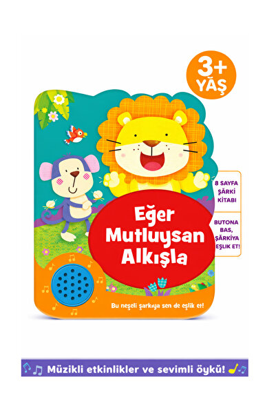 Eolo 3+ Yaş Sesli Çocuk Kitabı – Eğer Mutluysan Alkışla | 8 Sayfa