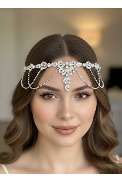 Estilo Lingerie Αξεσουάρ μαλλιών με στέμμα χέννας για γενέθλια, αξεσουάρ νύφη...