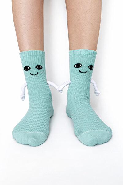 BRIDEIST WEDDING CO Unisex Halay Socks with Yellow Emoji Figures, Fun Cotton,...