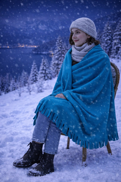 LUXIC CORE شال مزينة بالشراشيب ذو ملمس ناعم ومدخن - أناقة وراحة في منتج واحد