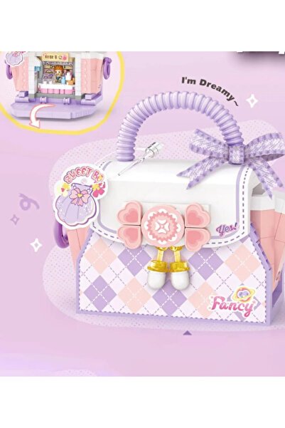 BENİSA SHOP Loz Micro block sweet bag mor serisi 350 parça lego tatlı çanta y...