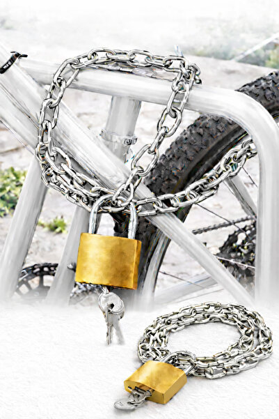 Vi Caro 100 cm Thick Steel Chain Bicycle Lock – Strong Anti-Theft Padlock