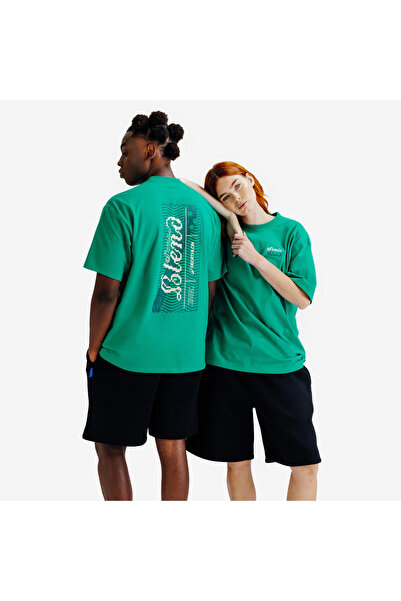 Decathlon Yetişkin Kısa Kollu Tişört - Yeşil - Elementals