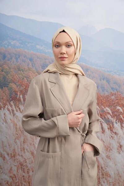 ARMANDA Monogram Pattern Shawl 3098-Light Beige