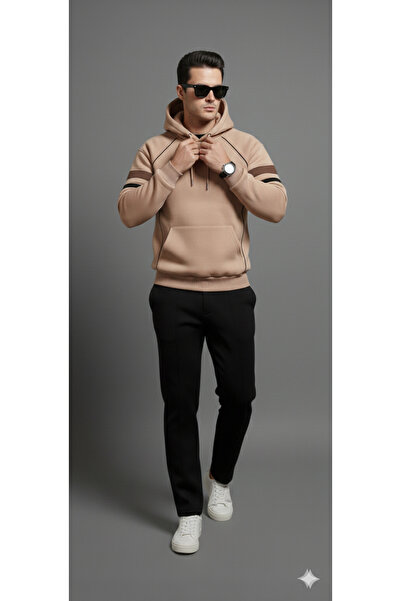 ASEEL erkek eşofman takımı –3 İplik Şardonlu.Erkek Kapüşonlu Spor Takım