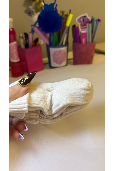 BRIDEIST WEDDING CO White Baby Socks Cotton Soft Daily Use Set of 3 +1 Gift