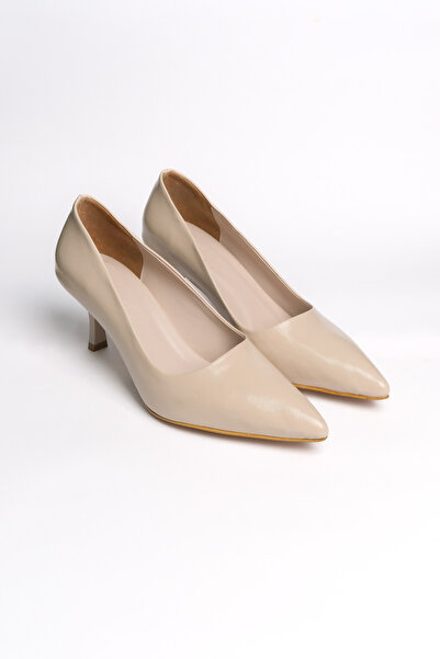 Diardi Women's Pointed Toe Heeled Shoes White Color Stiletto