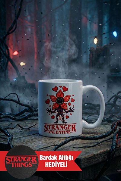 Duxud Stranger Things Themed Demogorgon Valentine's Day Cup - Valentine Thing...