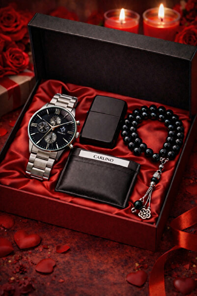 S.POLO HEDİYELİK KUTULU ERKEK KOL SAATİ ÇAKMAK KARTLIK TESPİH BİLEKLİK SEVGİL...