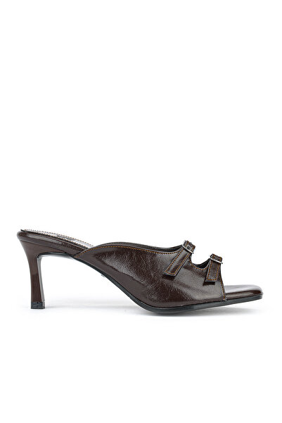 Ziya , Women's Heeled Slippers 161996Z612 Brown