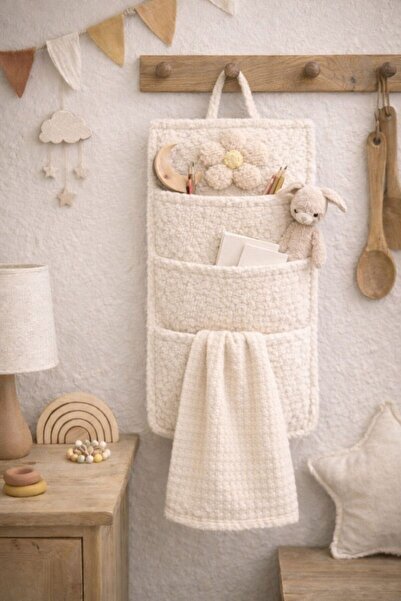 Cherry Bloom Cotton Daisy Teddy Bohemian organizator za zid u dečjoj sobi