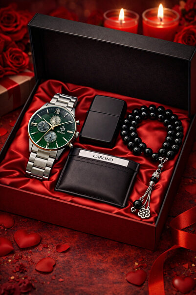 S.POLO HEDİYELİK KUTULU ERKEK KOL SAATİ ÇAKMAK KARTLIK TESPİH BİLEKLİK SEVGİL...