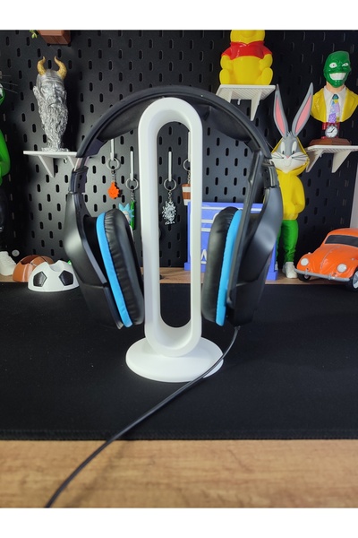 WORK3D 3D Baskı Kulaklık Standı – Masaüstü Kulaklık Tutucu, Minimal & Dayanık...