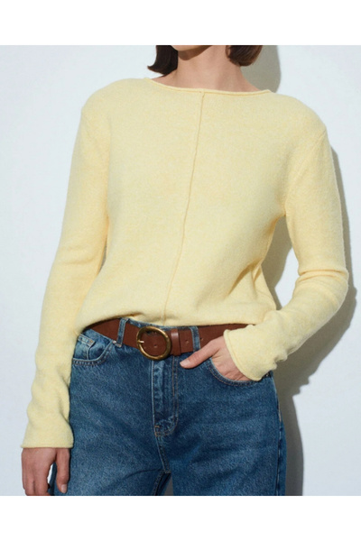 Dilvin Stitched Detail Soft Sweater