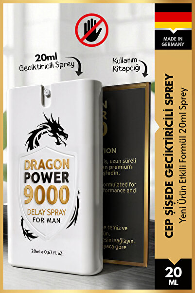 Dragon Power 9000 Cep Şişede Geciktiricili Sprey Etkili Formül Yeni Ürün