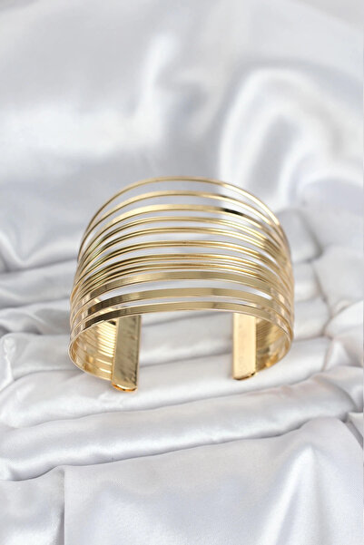 Clariss Mey imports ®   Gold color brass rib model women's bracelet