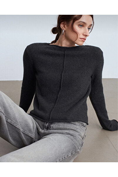 Dilvin Stitched Detail Soft Sweater