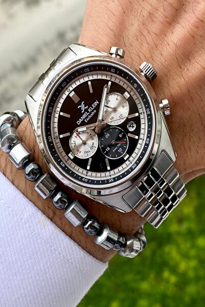 Daniel Klein ساعة يد رجالية حصرية بسوار فولاذي، جميع الوظائف تعمل، ضمان لمدة ...