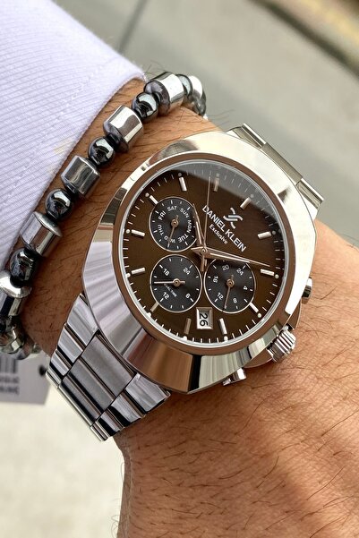 Daniel Klein ساعة يد رجالية حصرية بسوار فولاذي، جميع الوظائف تعمل، ضمان لمدة ...