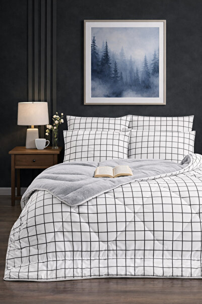Forev ExtraSoft 4 Mevsim Welsoft Puf Yorgan ve Yastık Seti - 195x215