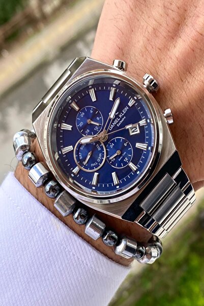 Daniel Klein ساعة يد رجالية حصرية بسوار فولاذي، جميع الوظائف تعمل، ضمان لمدة ...