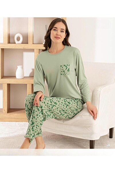 Pijamoni Γυναικείο σετ πιτζάμες Milan με λαιμόκοψη και μακριά μανίκια THIN 75...