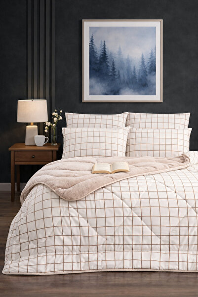 Forev ExtraSoft 4 Mevsim Welsoft Puf Yorgan ve Yastık Seti - 195x215