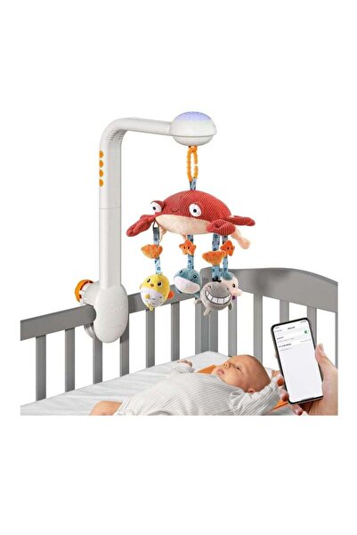 Arabest Baby Crib Mobile Set,3 in 1 Crib Toys with Remote Control, Musical Light